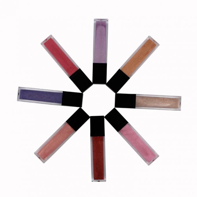 Colores líquidos metálicos impermeables de la barra de labios de los productos de maquillaje del labio para la piel justa