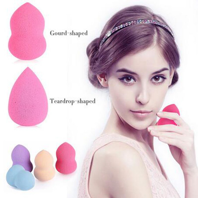 Maquillaje formado huevo rosado cómodo de la esponja de los accesorios del maquillaje de la belleza