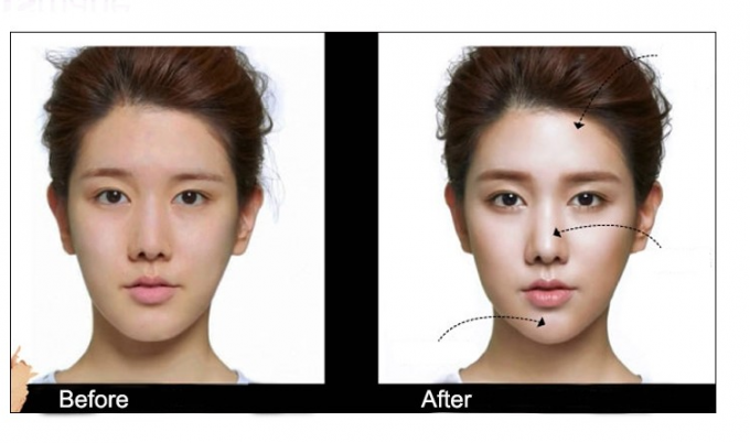 Protección solar de encargo del polvo presionado del Highlighter del maquillaje de la cara para la hembra