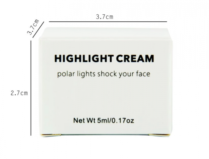 Highlighter poner crema natural duradero de la cara del maquillaje de los colores de encargo profesionales del Highlighter 3