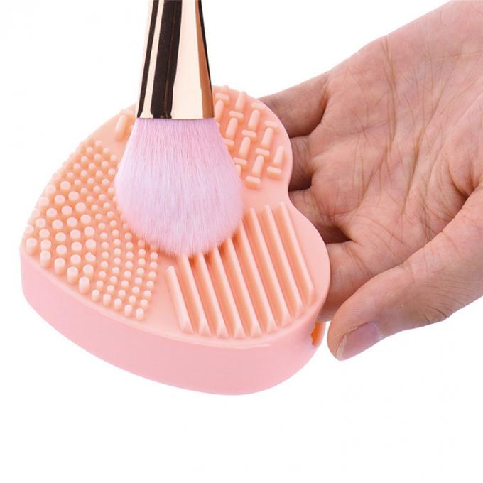 Limpiador de cepillo en forma de corazón lavable de la belleza de los accesorios profesionales del maquillaje