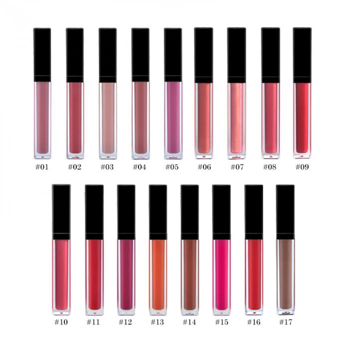 17 productos de maquillaje del labio de los colores que hidratan la aprobación brillante de la prenda impermeable MSDS de Lipgloss