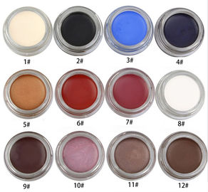 China Altos colores del pigmento 12 del ojo del maquillaje del gel impermeable del lápiz de ojos fáciles agarrar diseño delgado fábrica